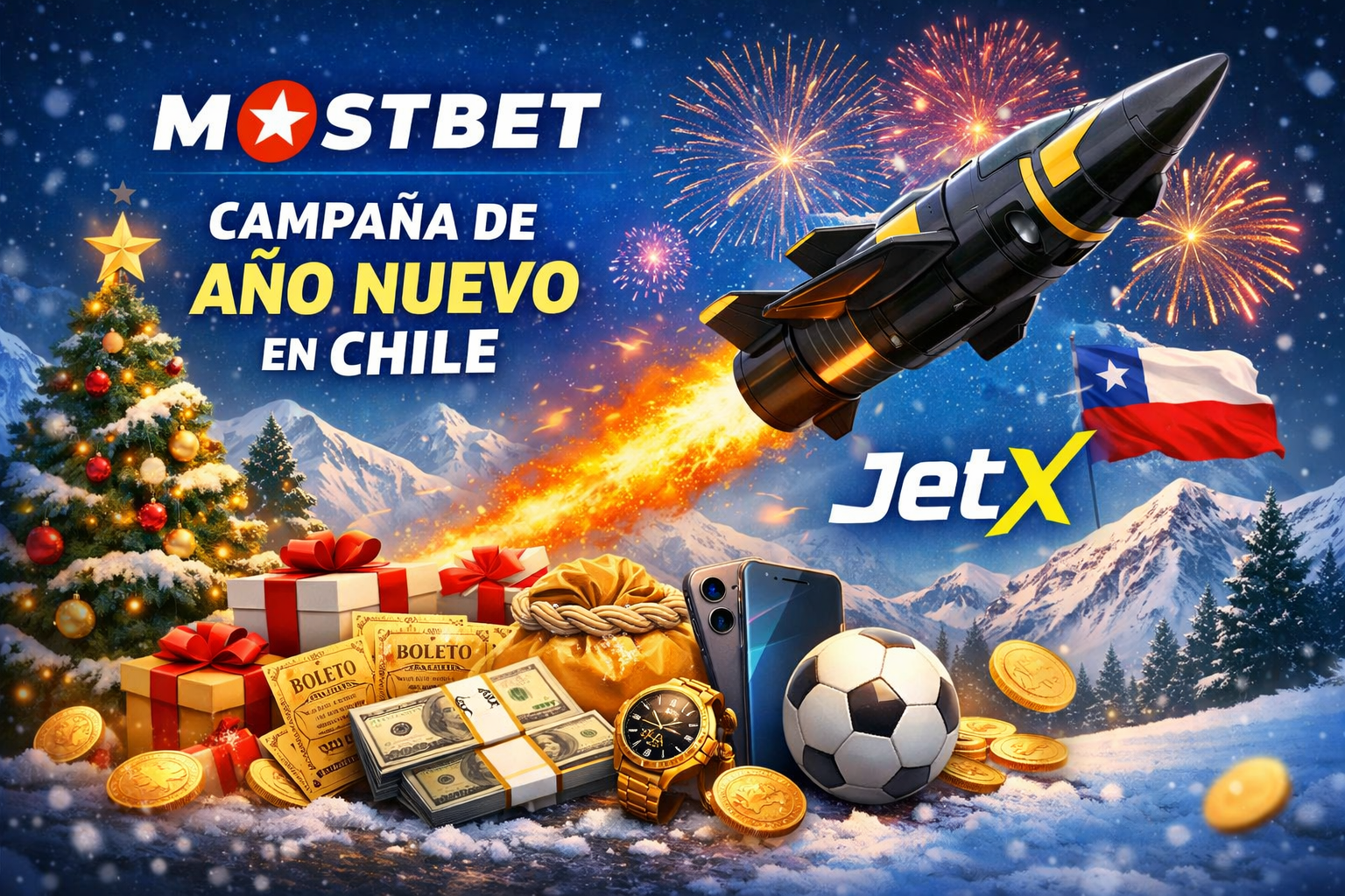 Mostbet activa su campaña festiva de Año Nuevo con JetX en Chile
